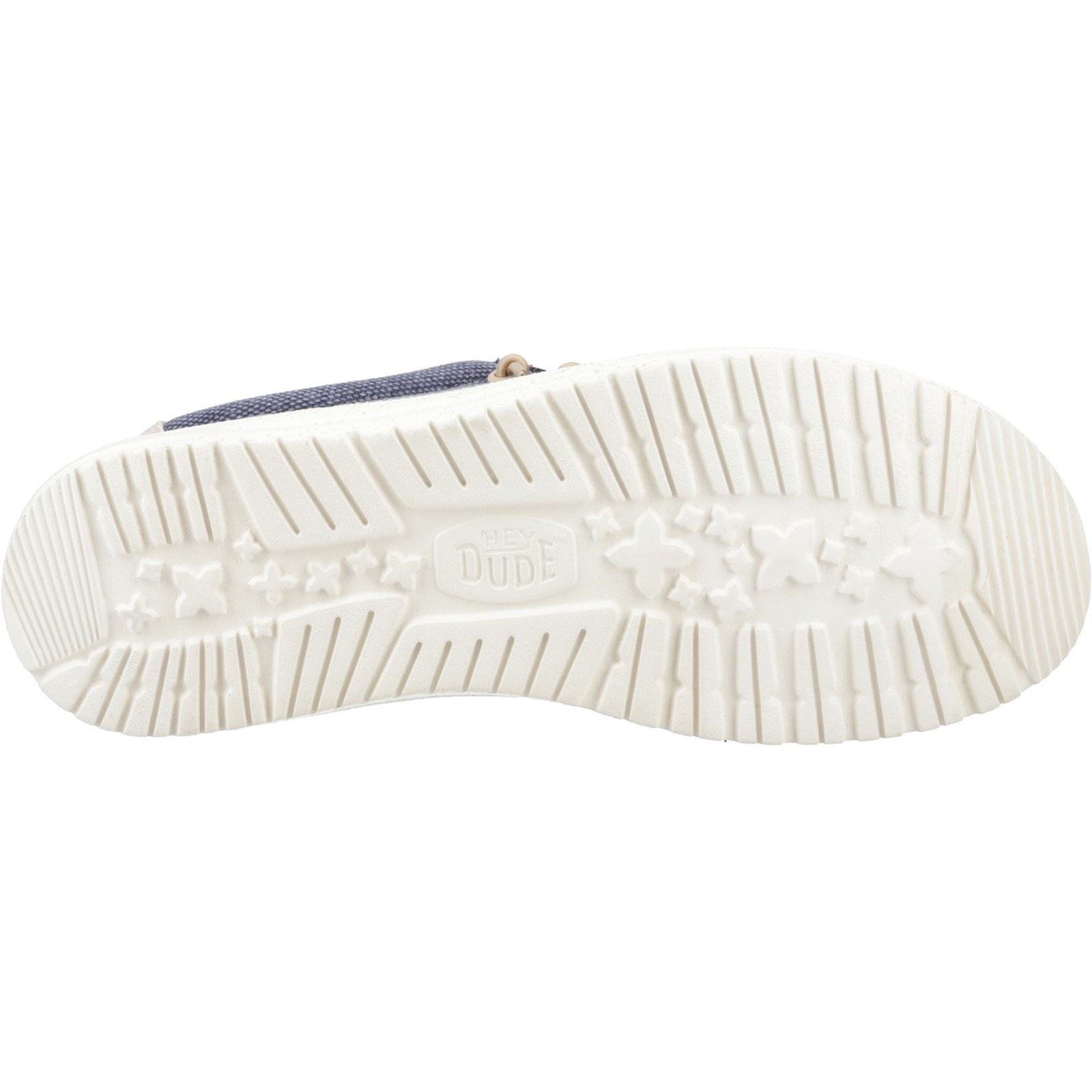 HEYDUDE Wally Coastline Stoff Herren Dunkleblaue Bootsschuhe