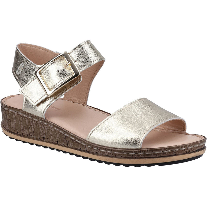 Hush Puppies Ellie Damen Sandalen Aus Leder In Gold