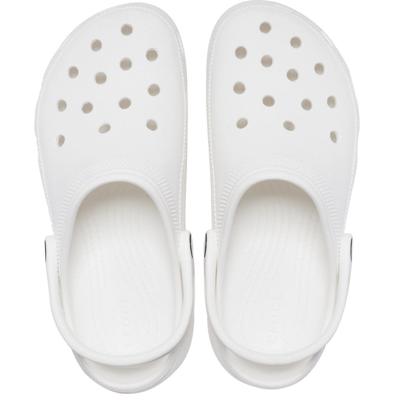Crocs Classic Platform Damen Clogs Aus Thermoplastischem Material In Weiß
