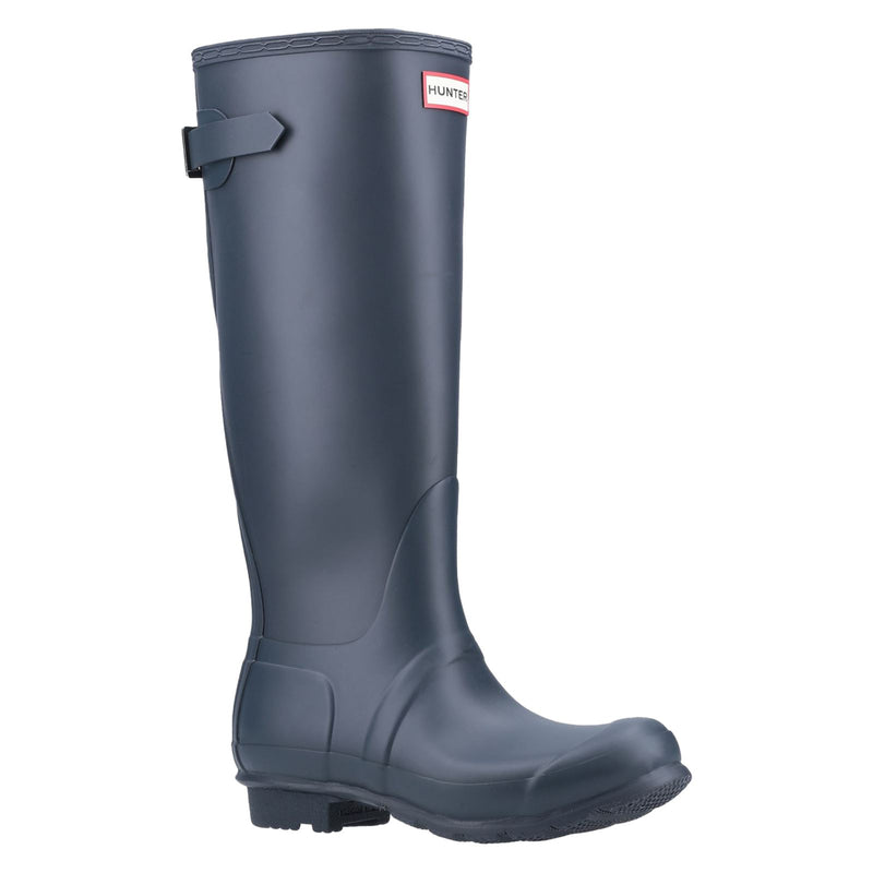 Hunter Original Tall Back Adjustable Gummistiefel Für Damen In Marineblau