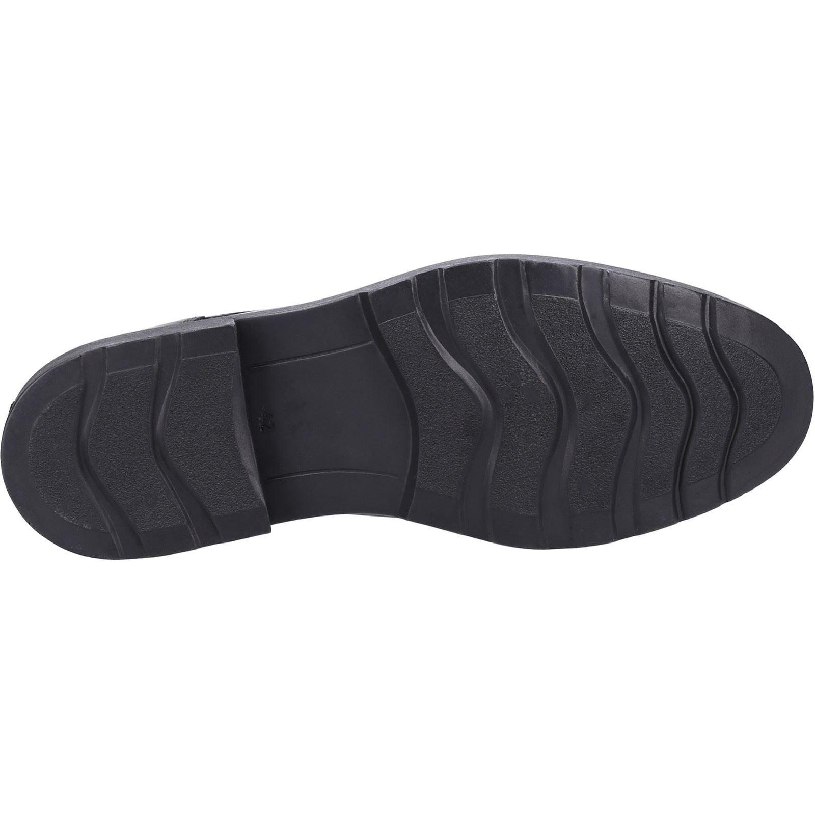 Hush Puppies Pearce Schwarze Farbe Herren-Schnürschuhe Aus Leder