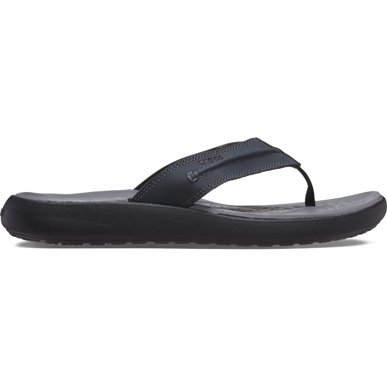 Crocs Yukon Vista II Herren Flip Flops Aus Schwarzem Polyurethan