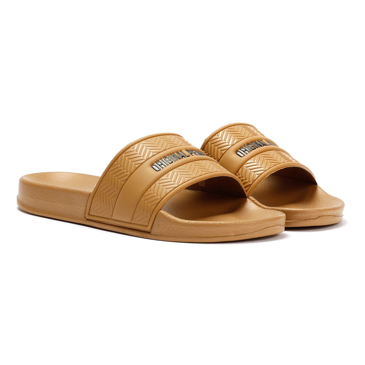 Penguin Paradise Herren Braune Slipper