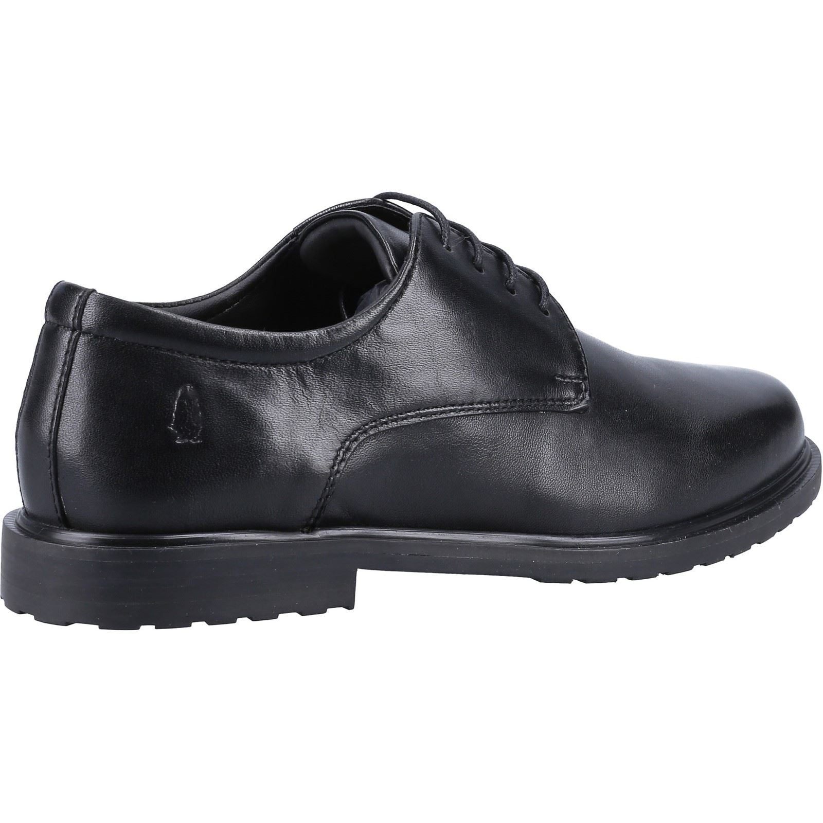 Hush Puppies Verity Slip On Leder Damen Schwarze Brogues Schuhe