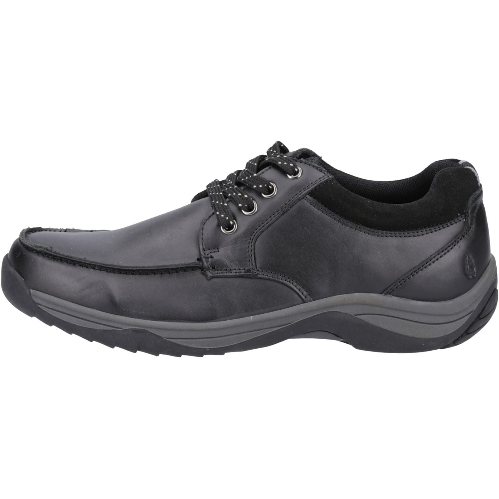 Hush Puppies Derek Herrenschuhe Aus Schwarzem Leder Mit Schnürung