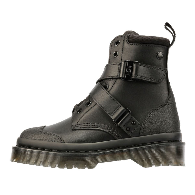 Dr. Martens 1460 Bex Tech Damen Schwarze Farbe Lederstiefel