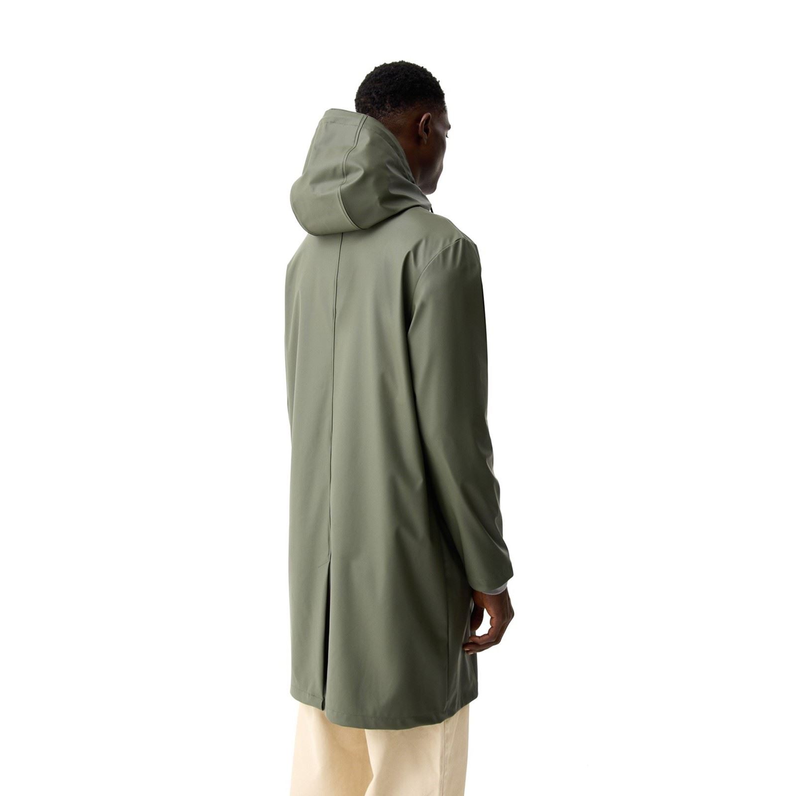 Hunter Andrea PU Rain Coat Unisex Erwachsene Grüner Regenmantel