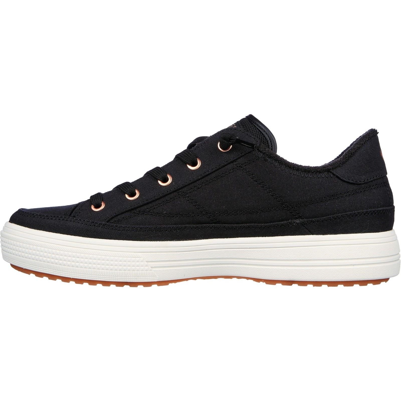 Skechers Arch Fit Arcade - Meet Ya There Baumwoll-Damenschwarze Turnschuhe