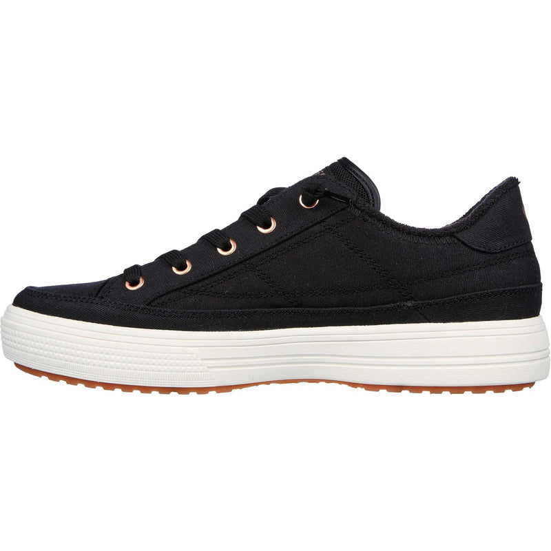 Skechers Arch Fit Arcade - Meet Ya There Baumwoll-Damenschwarze Turnschuhe