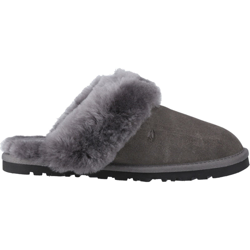 Hush Puppies Samantha Damen Hausschuhe aus Wildleder in Grau