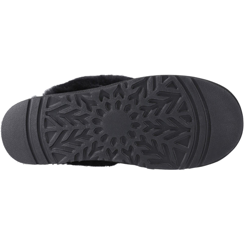 Hush Puppies Samantha Damen Wildleder Hausschuhe in Schwarz