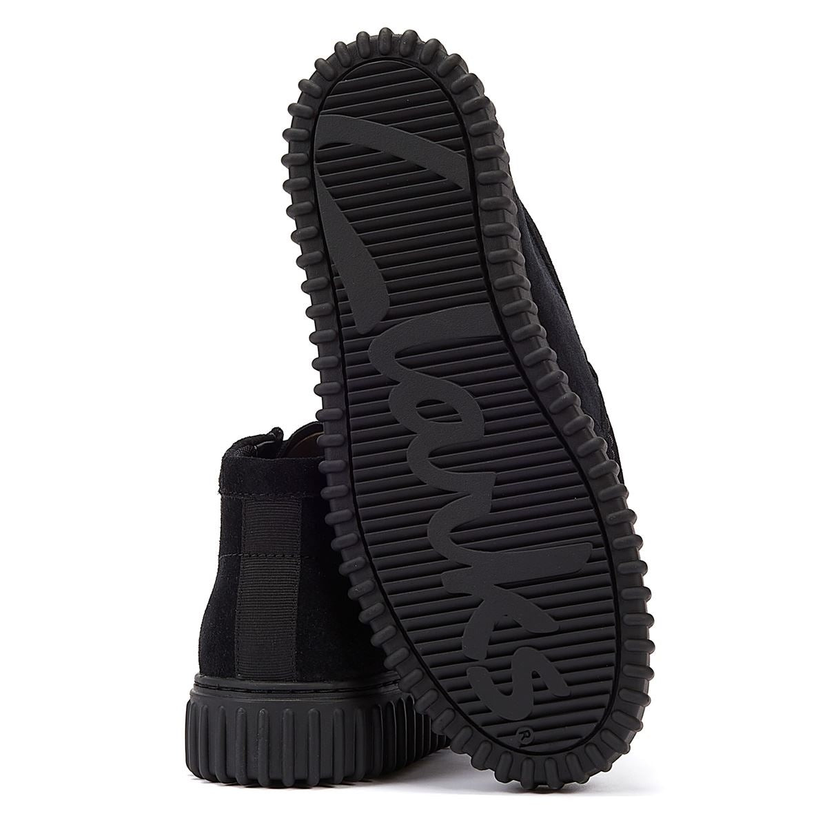 Clarks Main Torhill Hi Wildleder Herrenstiefel In Schwarz
