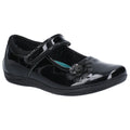 Hush Puppies Jessica Junior Patent Mädchenschuhe Aus Schwarzem Lackleder