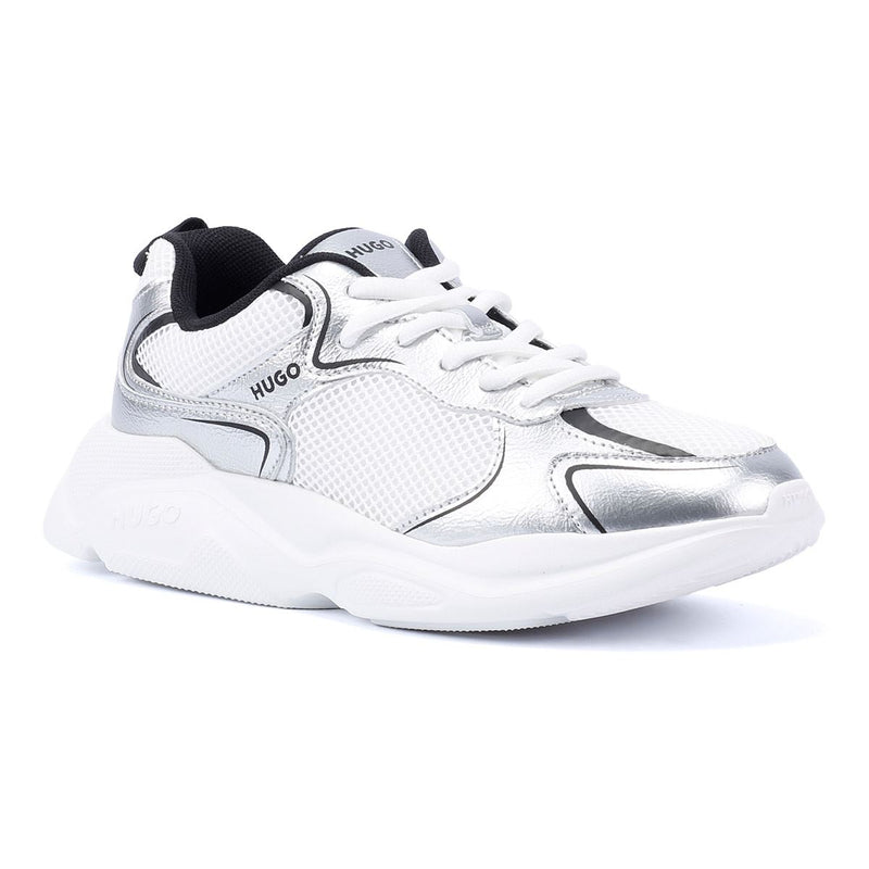 Hugo Leon Tennis Damen Silberne Sneaker