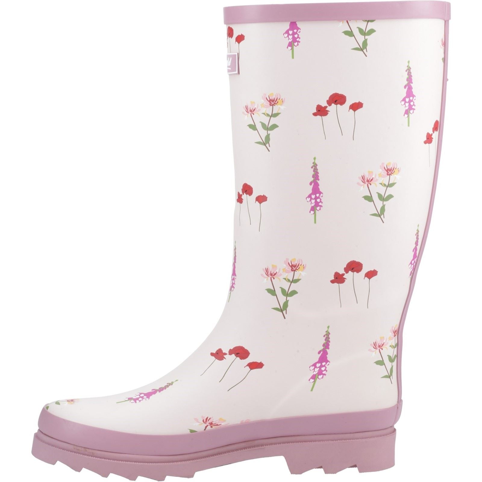 Cotswold Wildflower Tall Damen Gummistiefel In Pink