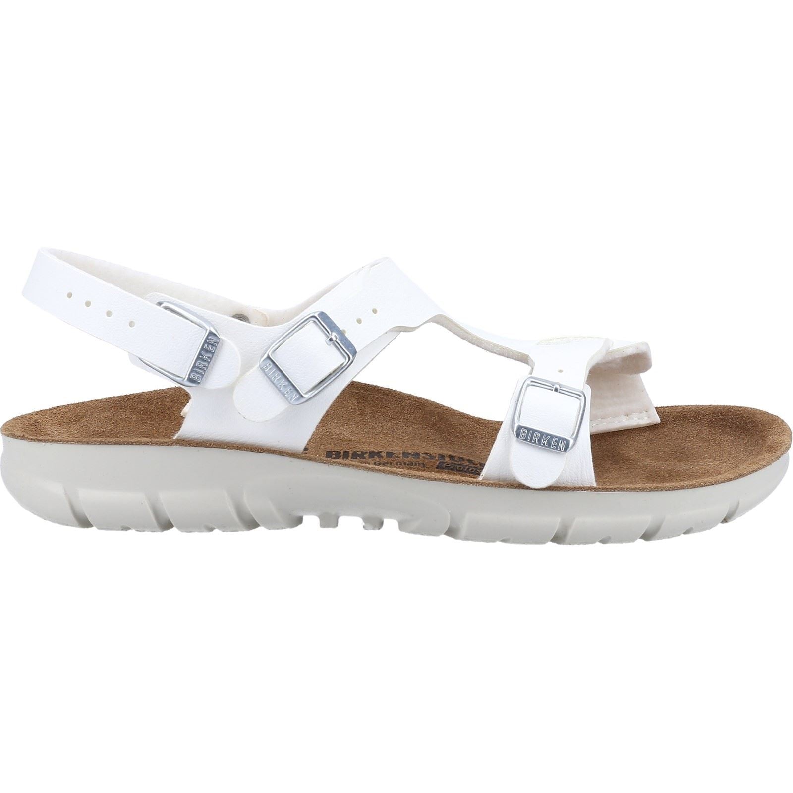 Birkenstock Saragossa Synthetische Damen Sandalen In Weiß