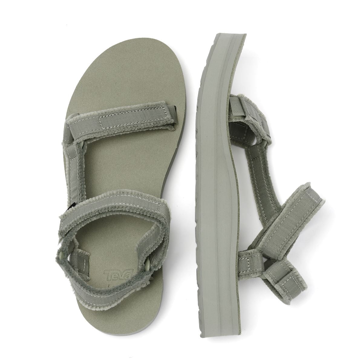 Teva Midform Universal Canvas Damen Grüne Sandalen
