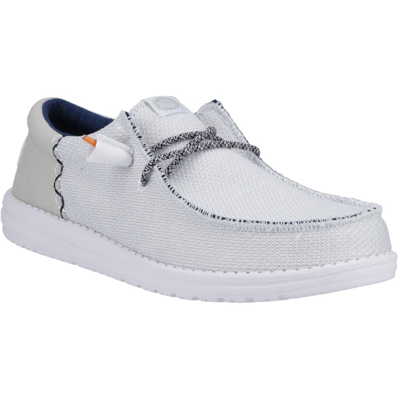 HEYDUDE Wally Funk Open Mesh Herren Weiße Bootsschuhe