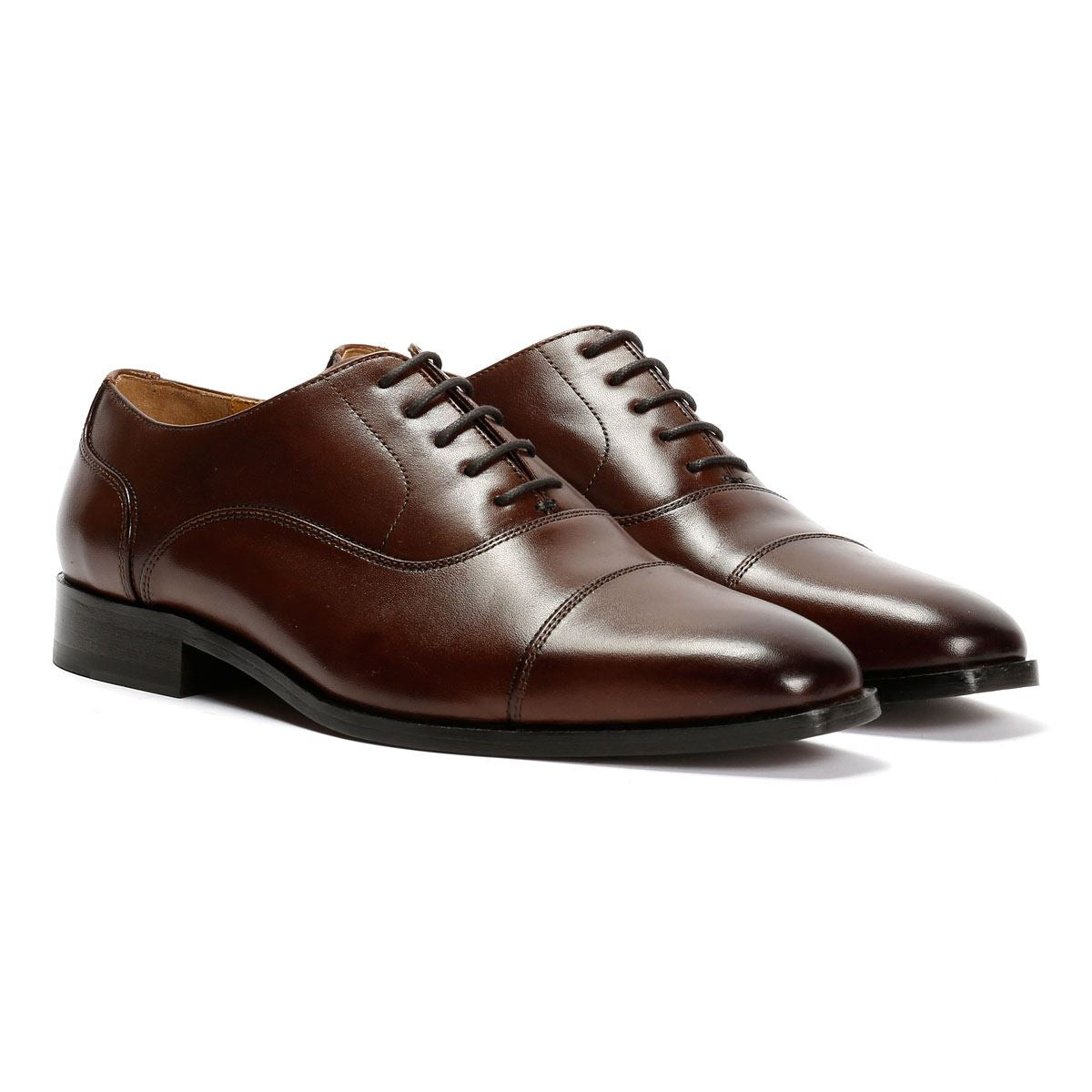 Chapman & Moore Toe Cap Oxford Herren Leder Braune Schnürschuhe