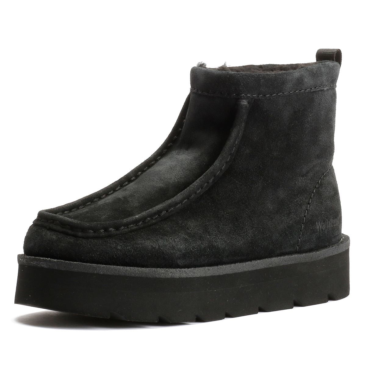 Clarks Originals Meare Rooey Wildlederschwarze Damenstiefel