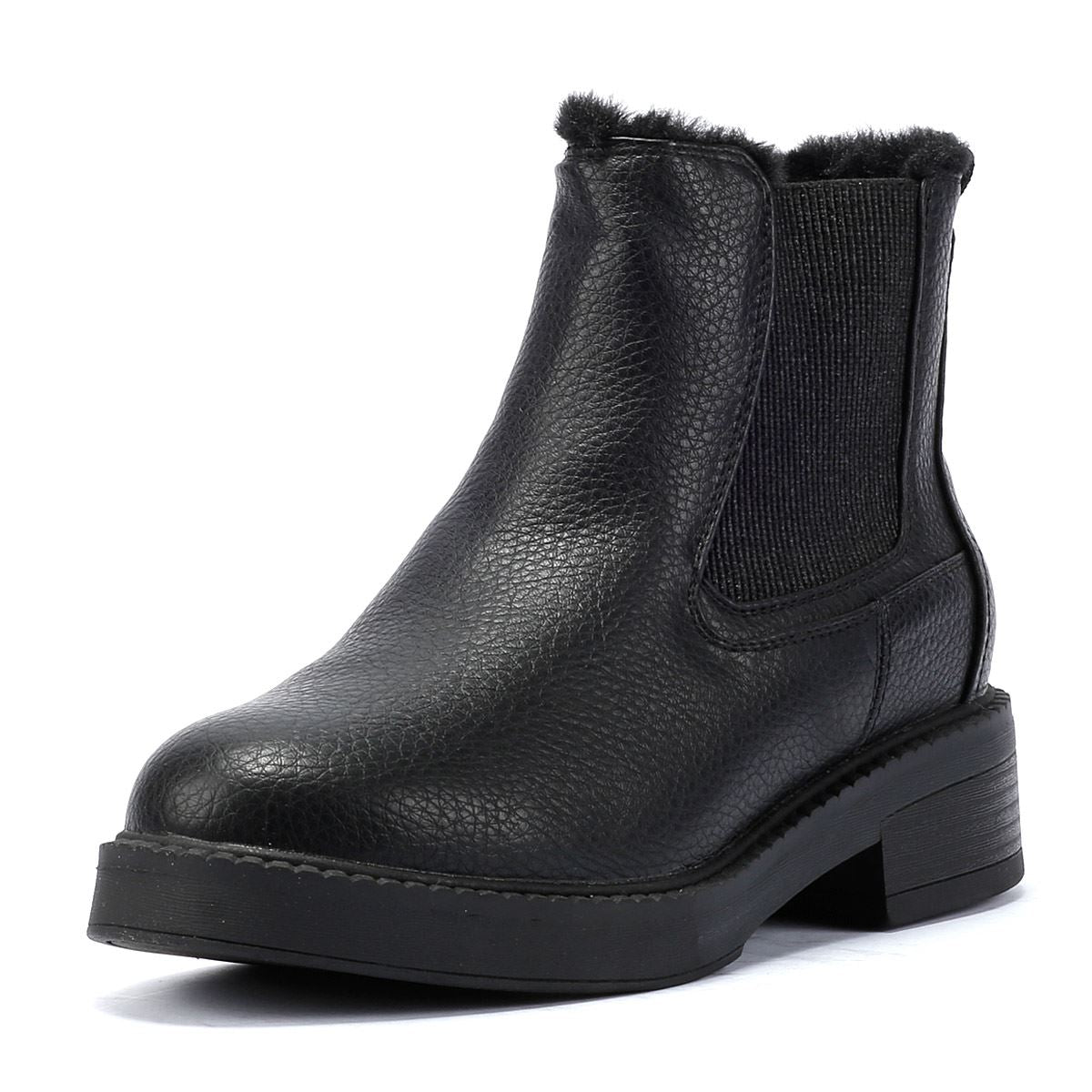 Blowfish Malibu Vera Cozy Damen-Schwarzstiefel Aus Kunstleder