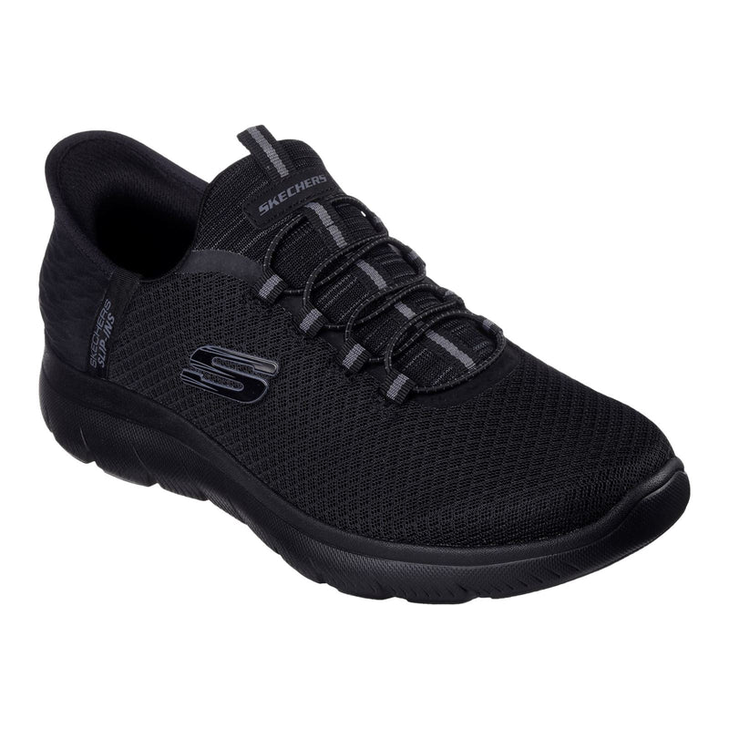 Skechers Slip-ins: Summits - High Range Synthetik Herren Sneaker In Schwarz