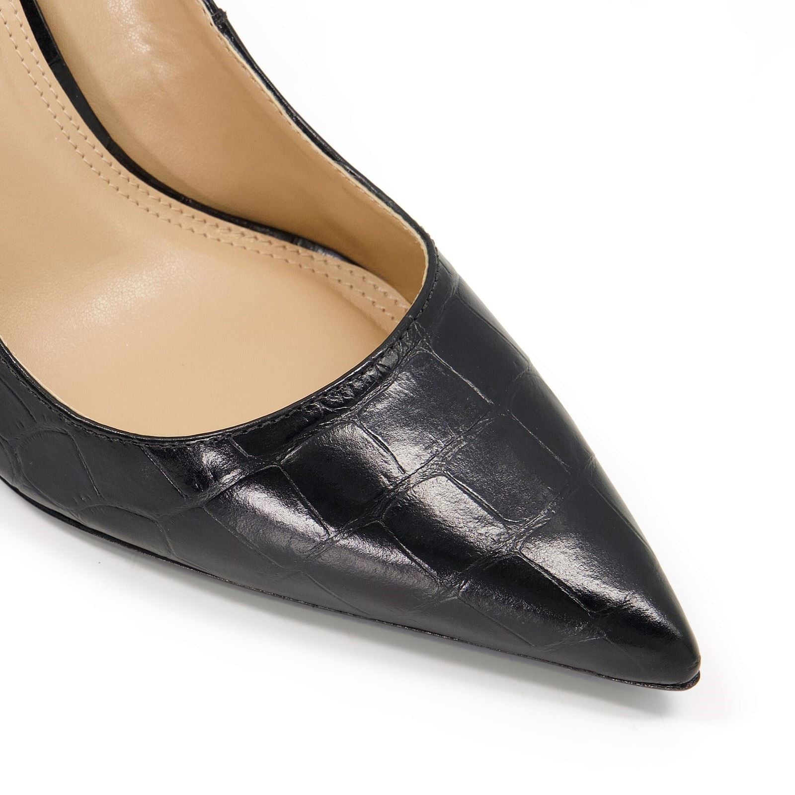 Dune Bold Leder Damen Schwarze Absätze