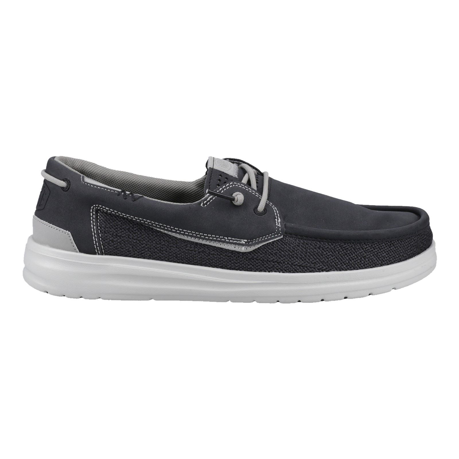 HEYDUDE Welsh Grip Classic Mesh Baumwollmischung Herrenschuhe In Schwarz/Sturmgrau