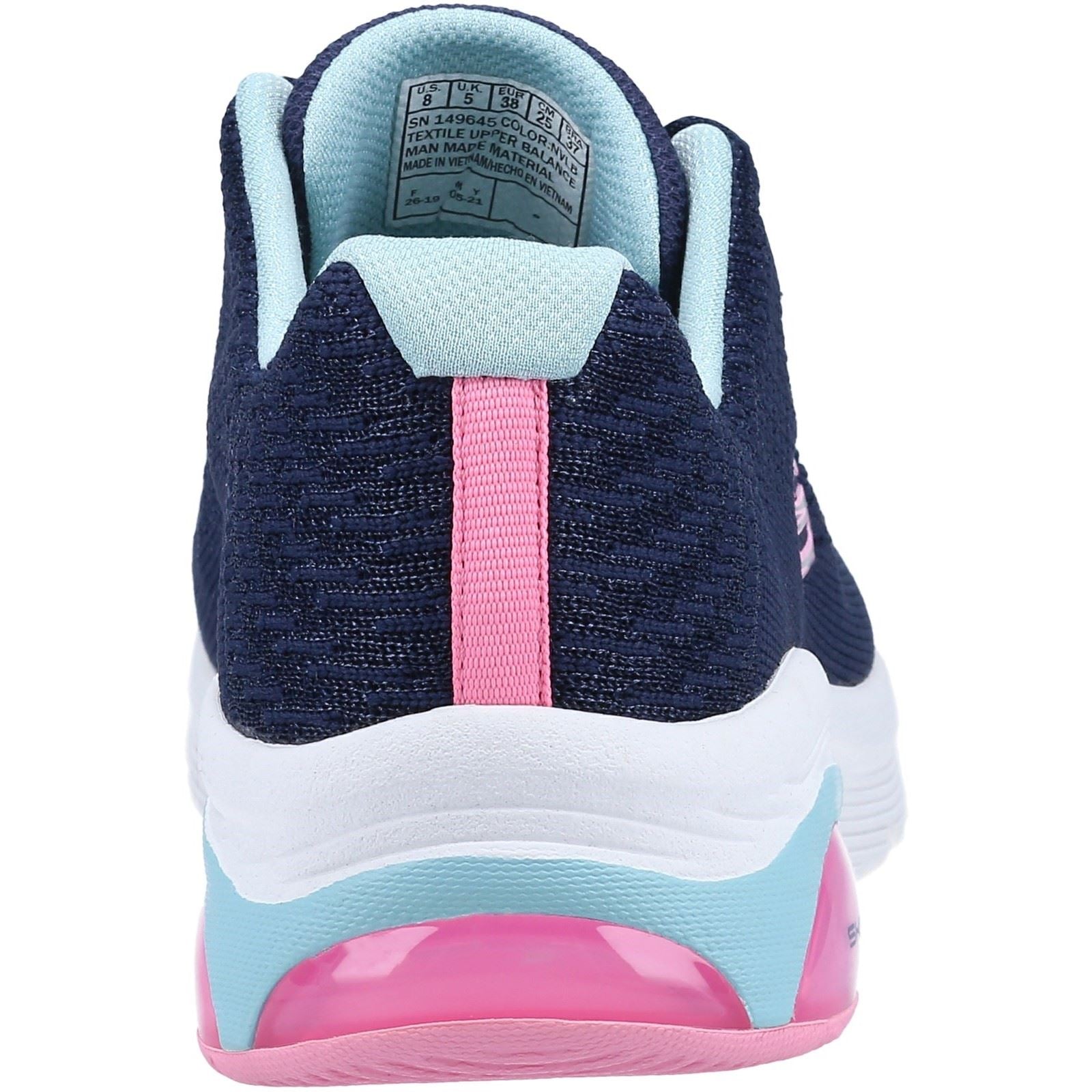Skechers Skech-Air Extreme 2.0 Synthetik Damen Sneaker In Marineblau/Hellblau