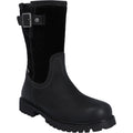 Hunter Shaws Leder Damen Schwarze Stiefel