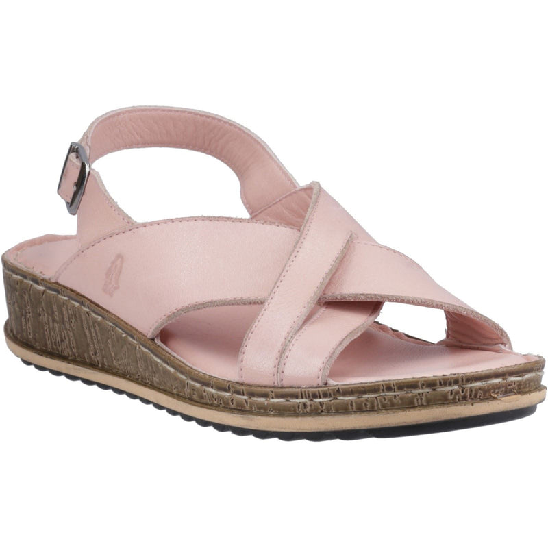 Hush Puppies Elena Damen Keilsandalen Aus Leder In Rosa