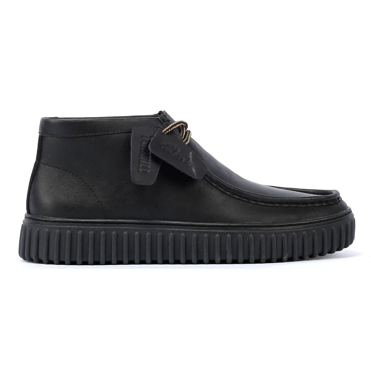 Clarks Main Torhill Hi Leder Herren Schwarze Stiefel