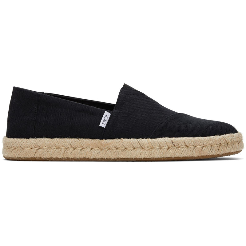 TOMS Alpargata Rope 2.0 100% Baumwolle Herren Schwarze Farbe Espadrilles