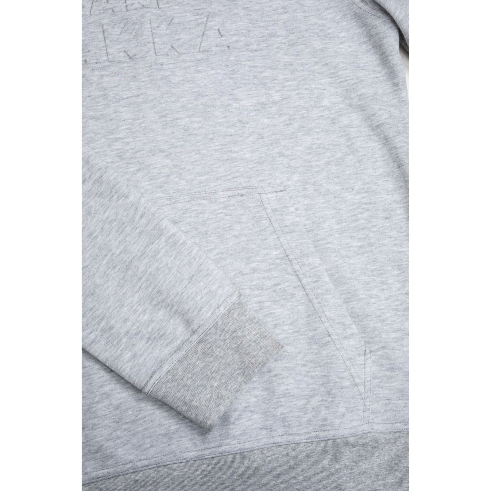 Hard Yakka Embossed Pullover Baumwoll Herren Graues Kapuzensweatshirt