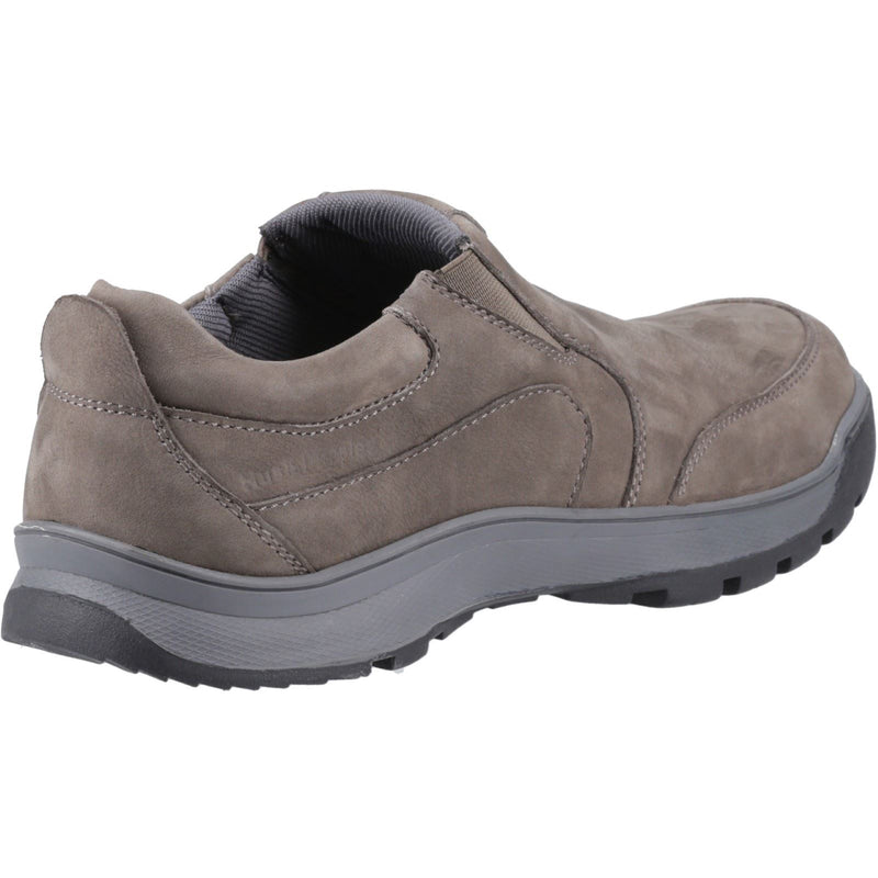 Hush Puppies Jasper Herren Mokassins Aus Grauem Nubukleder