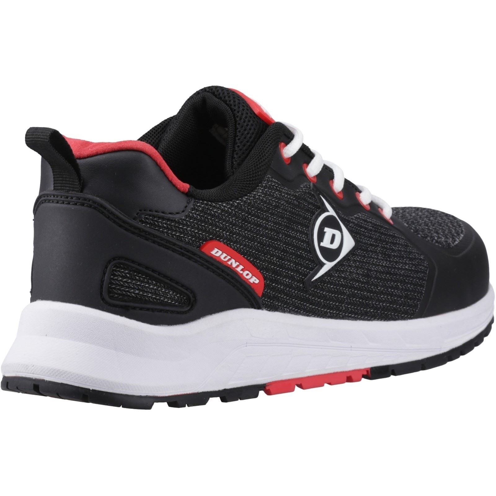 Dunlop T-Max Textile Herren Schwarz/Rot Sicherheitssneaker