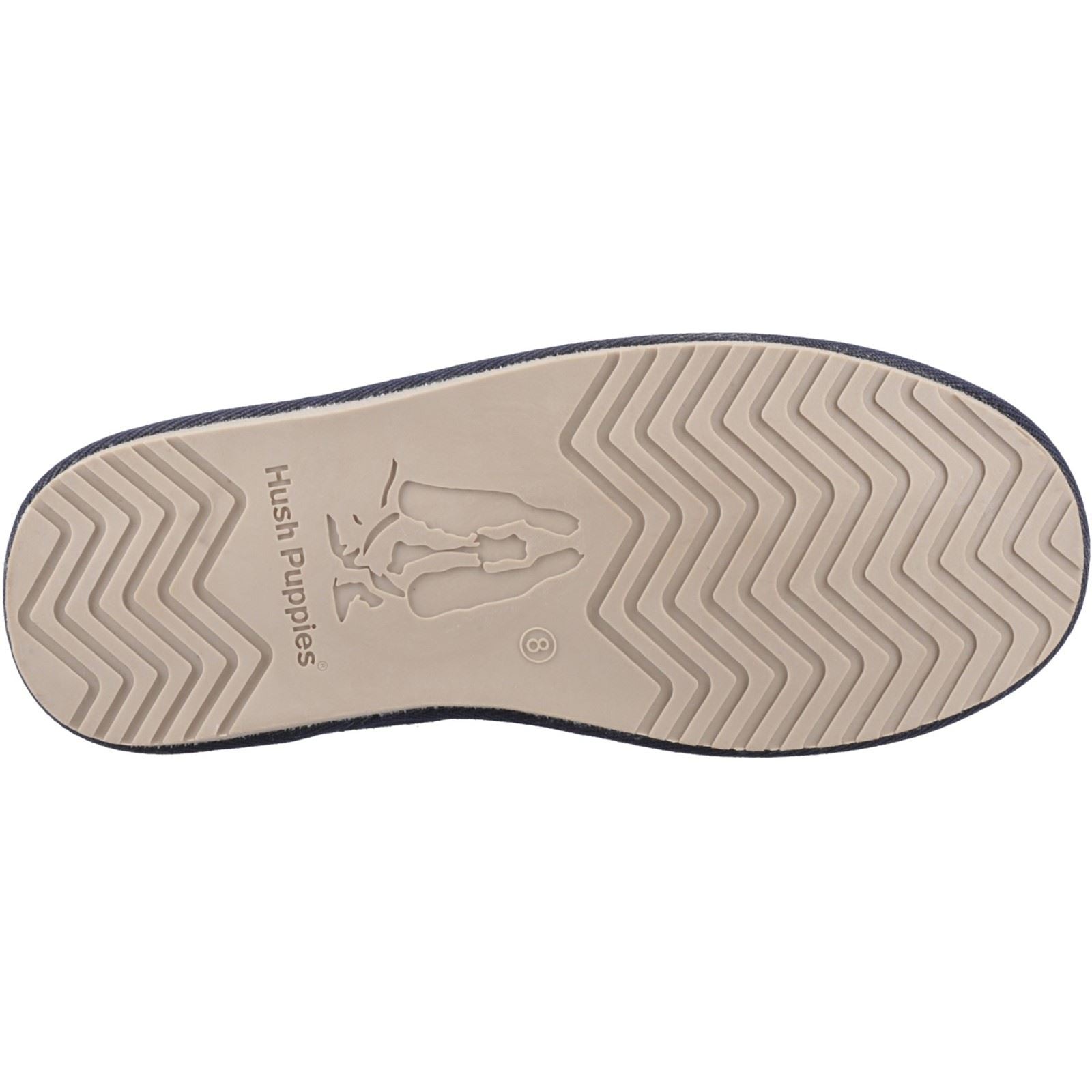 Hush Puppies Abraham Herren Hausschuhe aus Veloursleder in Marineblau