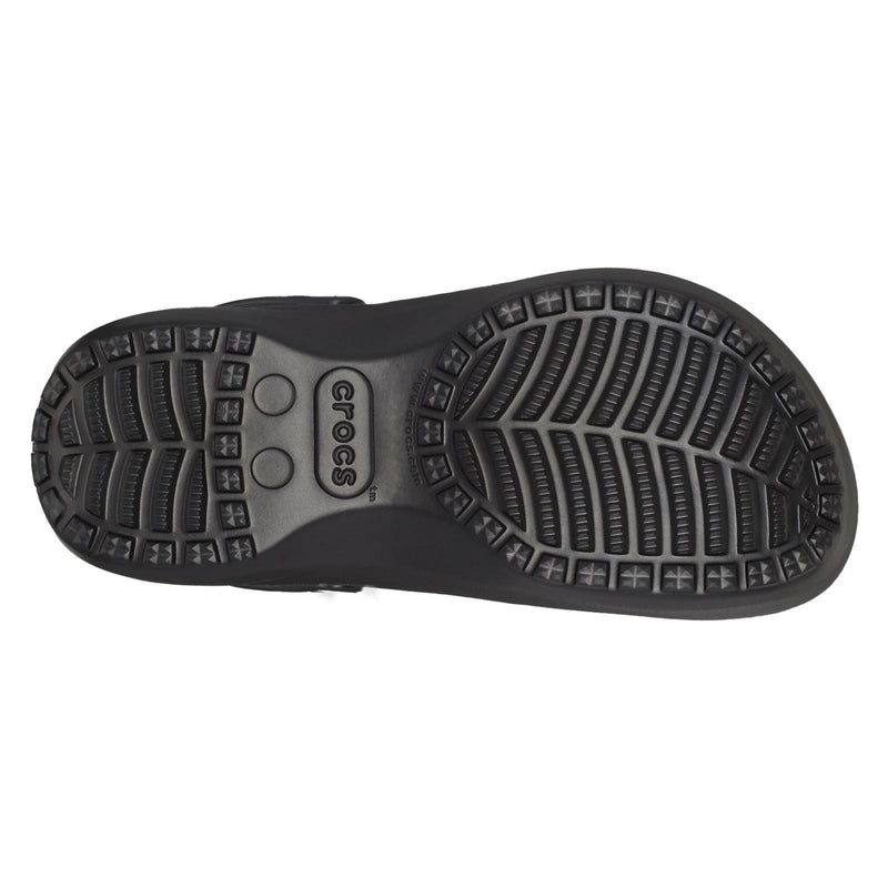 Crocs Classic Platform Lined Damen Clogs Aus Thermoplast In Schwarz