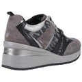 Geox D Zosma B Wildleder Damen Dunkelgraue Sneakers