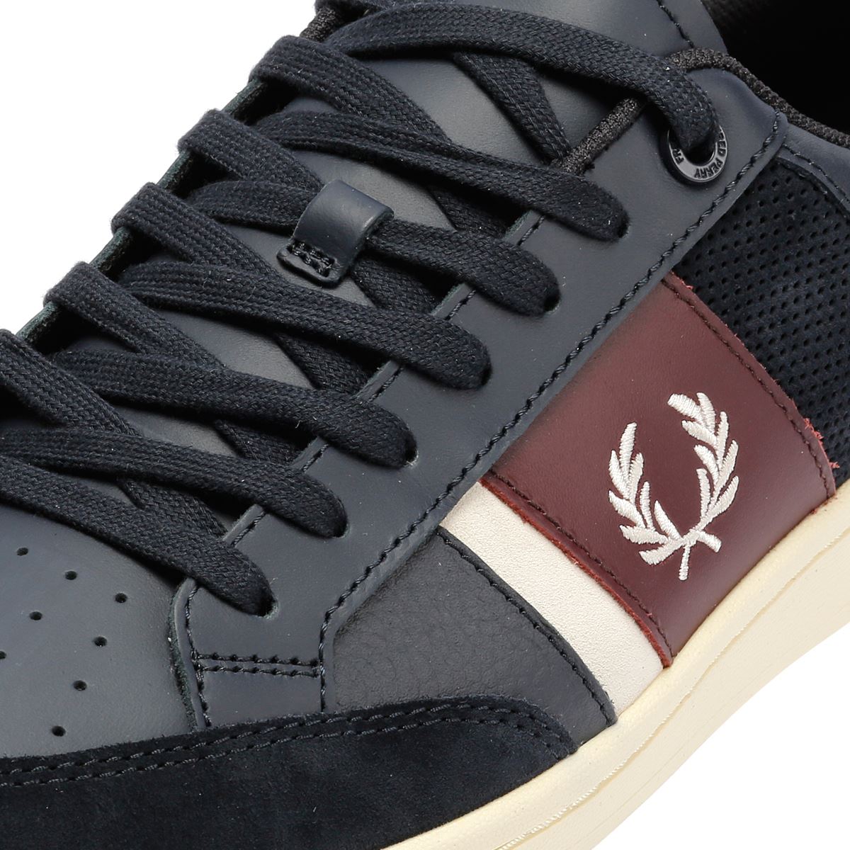 Fred Perry B725 Leder Herren Blaue Sneakers