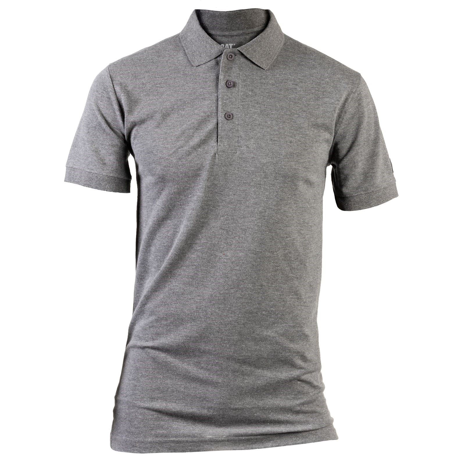 Caterpillar Essentials Baumwoll Herren Poloshirt In Grau