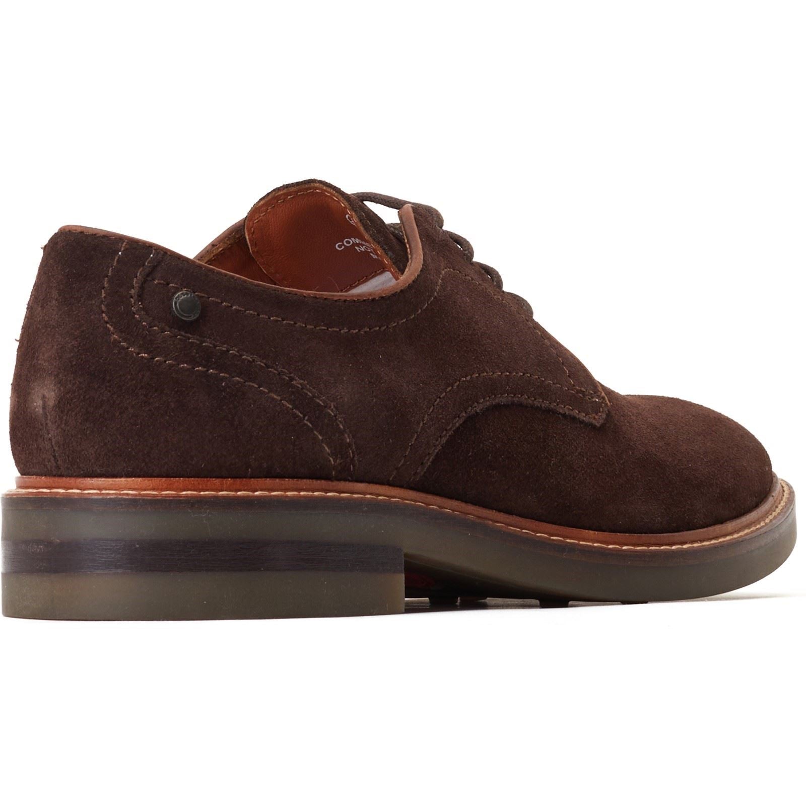 Base London Mawley Leder Herren Oxford Schuhe In Verbranntem Braun