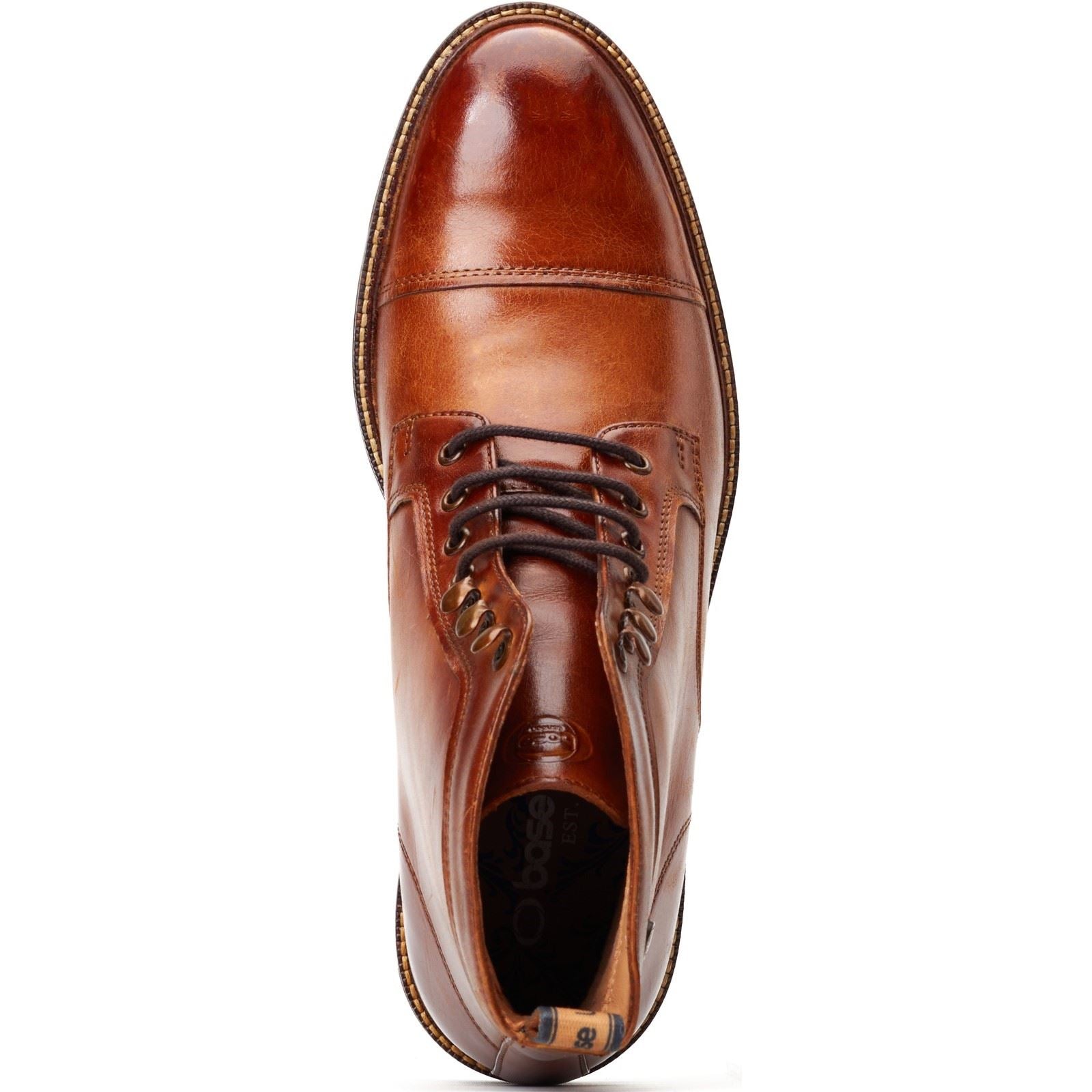 Base London Plymouth Leder Herren Verbrannte Hellbraune Stiefel