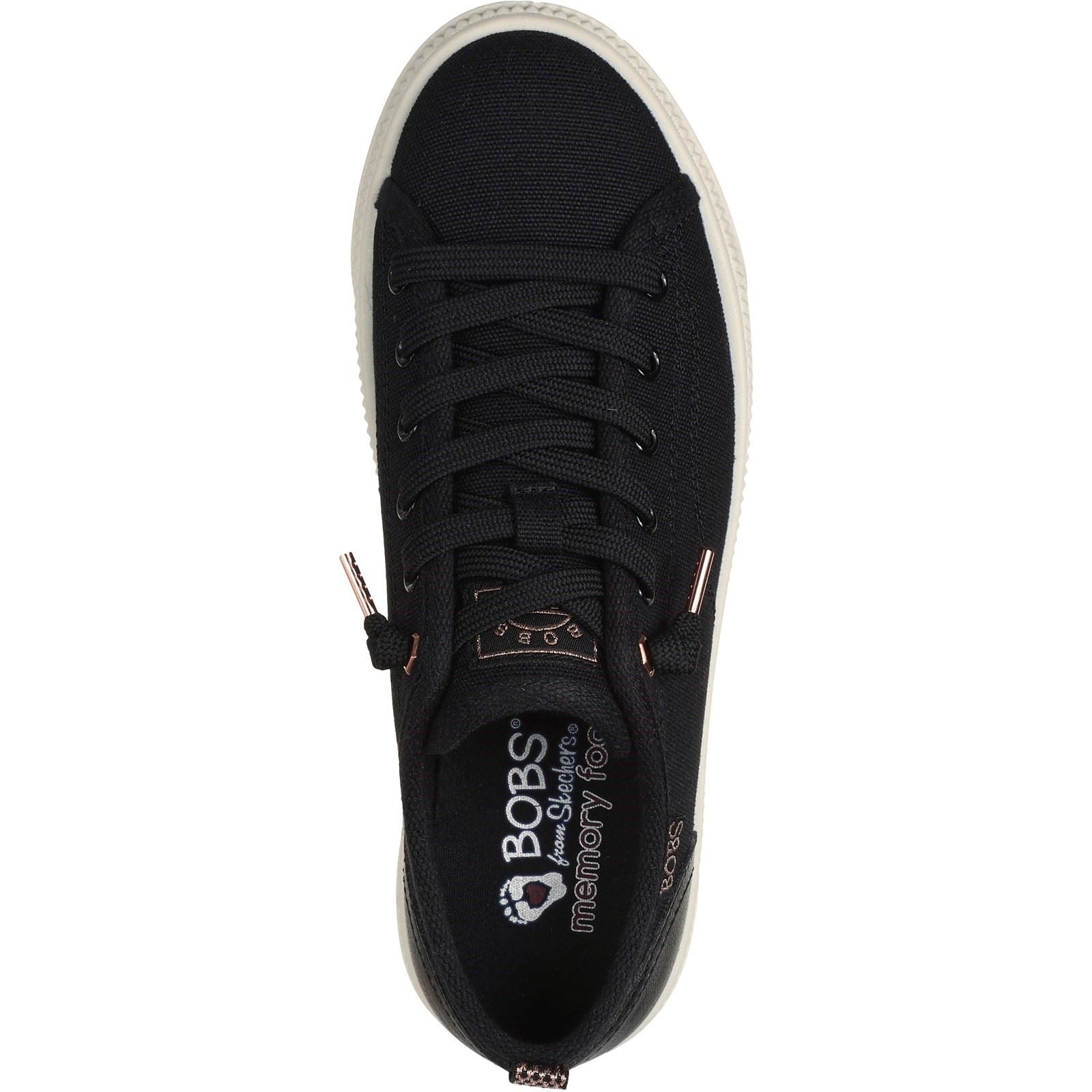 Skechers BOBS Copa Textile Damen-Sneaker In Schwarz