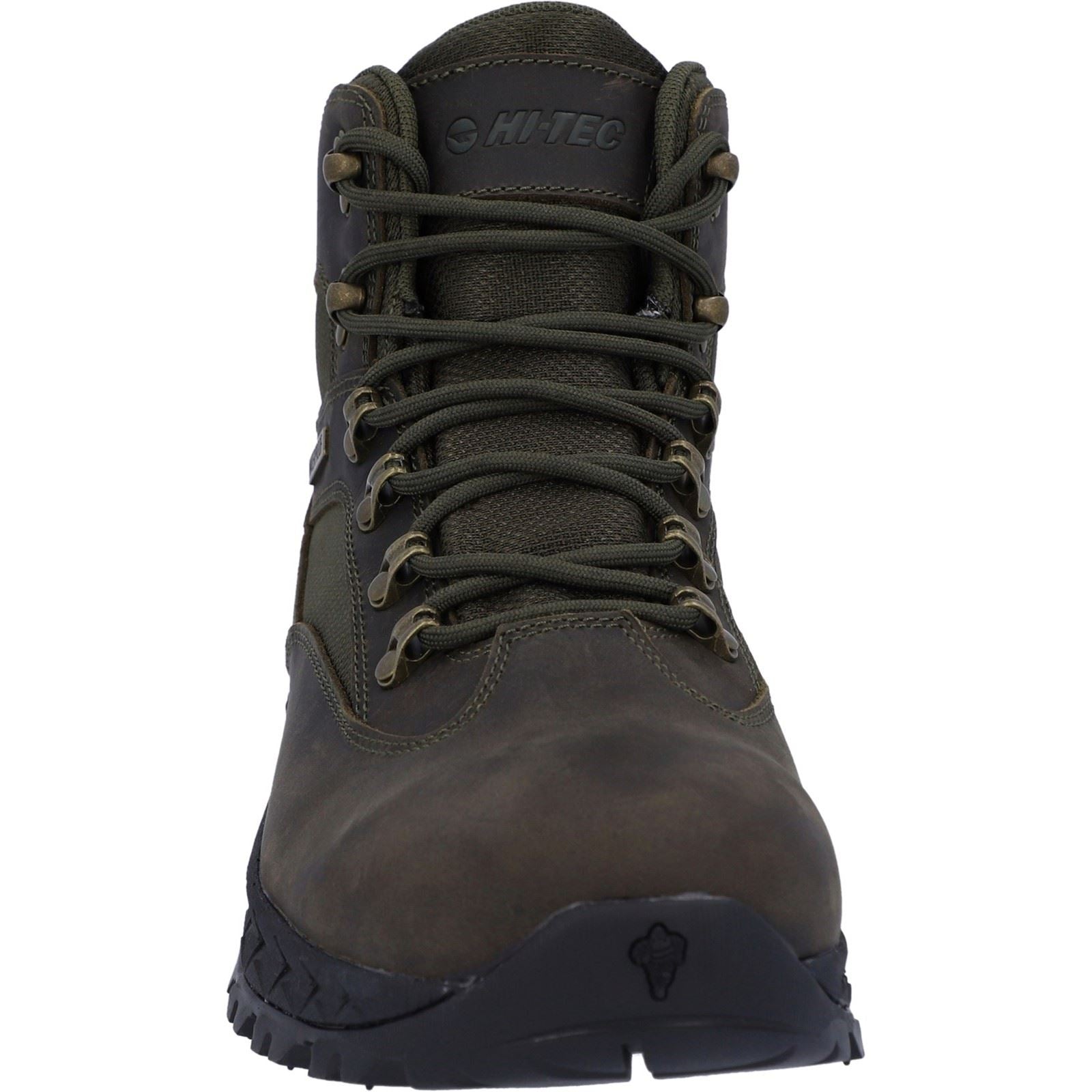 Hi-Tec Euro Trail Leder Herren Wanderschuhe In Khaki