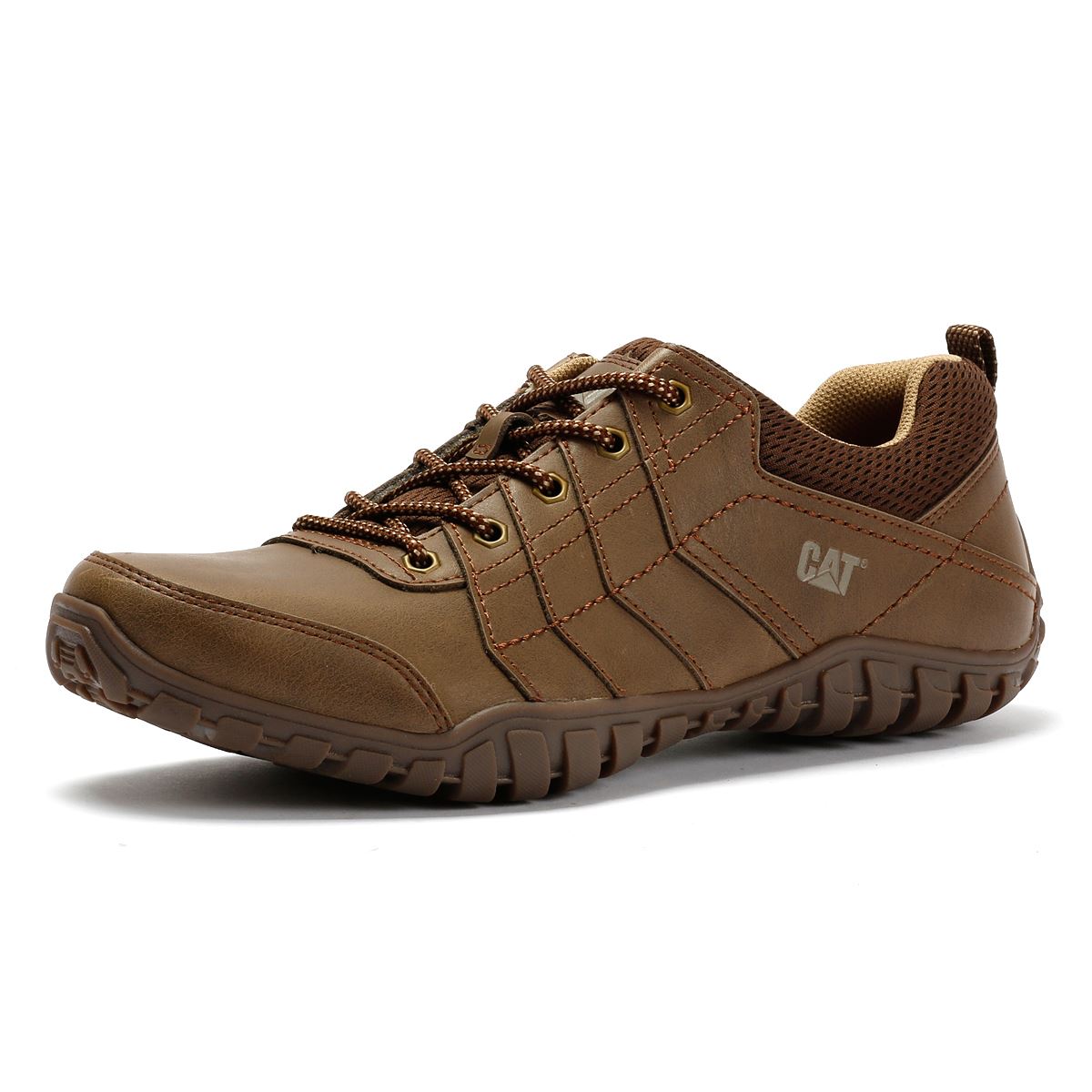 Caterpillar Instruct Wildleder Herren Schnürschuhe In Beige