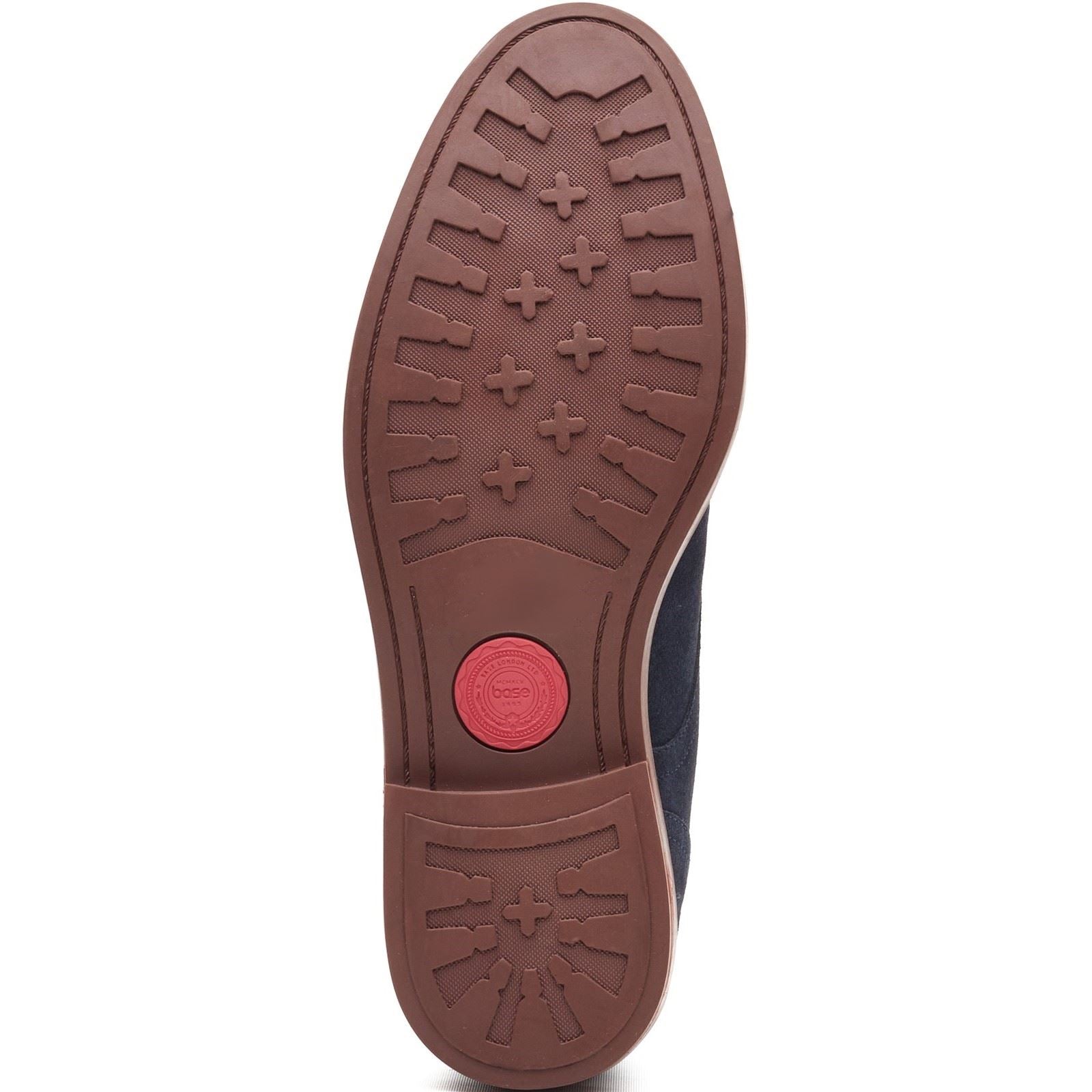 Base London Lincoln Chukka Leder Herren Marine Stiefel