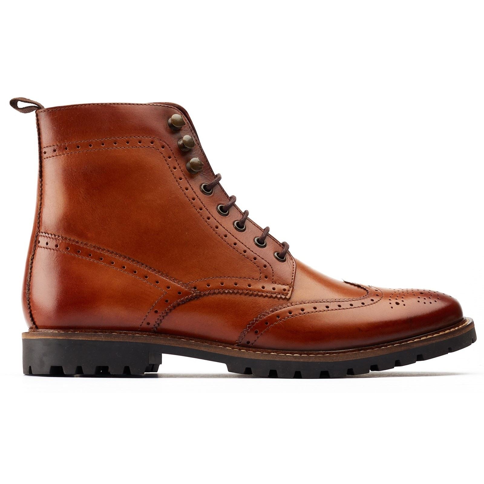Base London Boone Leder Herren Stiefel In Tan
