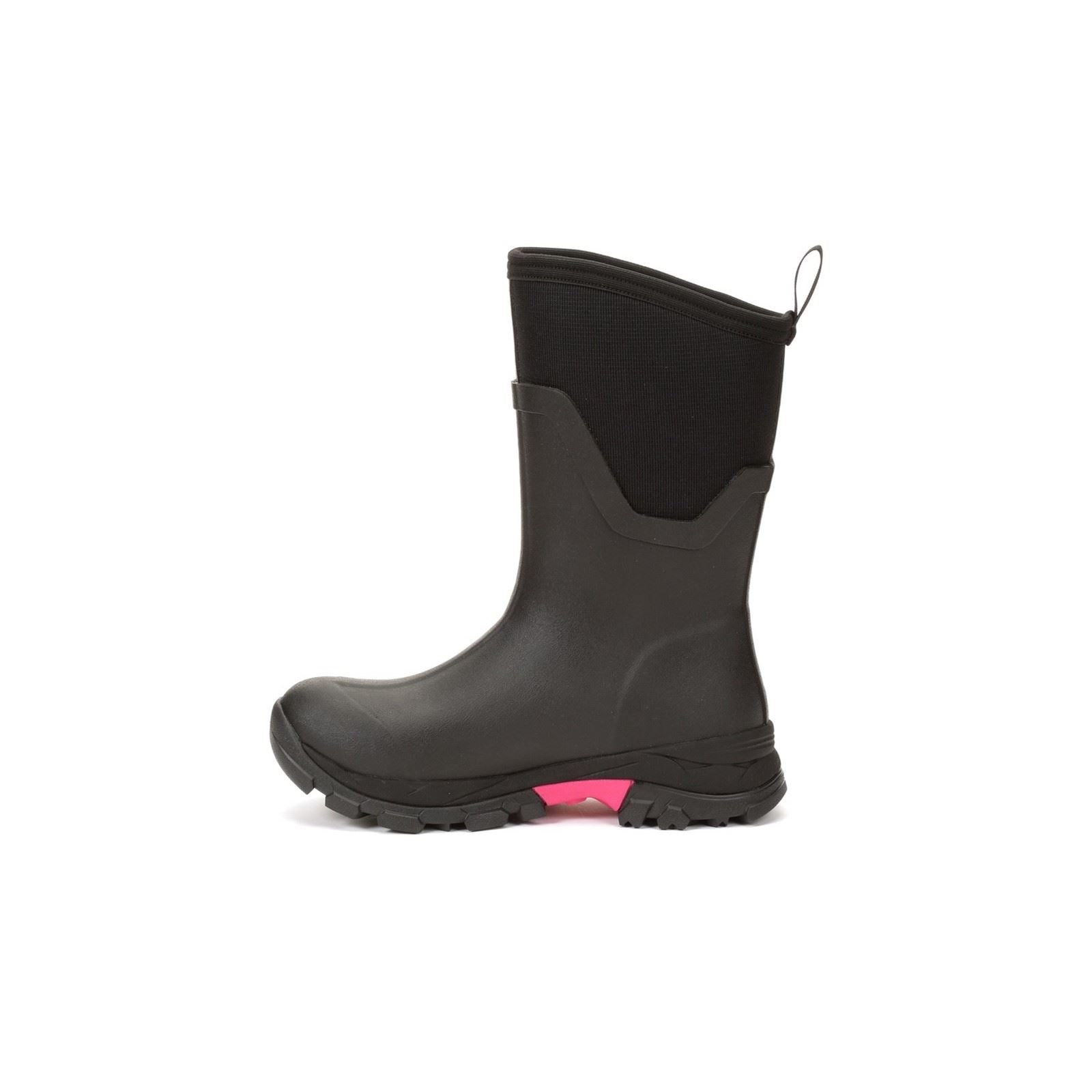 Muck Boots Arctic Ice Mid AGAT Gummistiefel Schwarz/Heißrosa