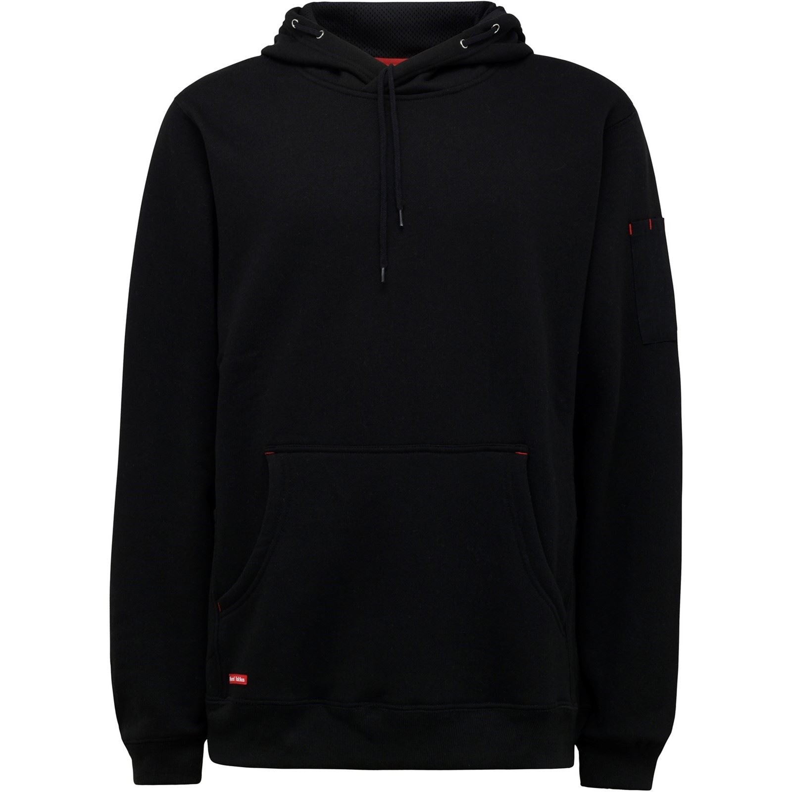 Hard Yakka Brushed Fleece Polyester Herren Schwarz Kapuzenpullover